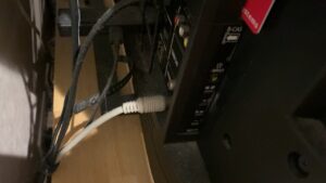 テレビのアンテナ配線を直接接続して受信レベルを改善