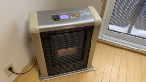 灯油切れエラーで停止したストーブ