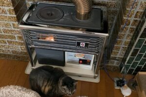 豊平区平岸で点検清掃を行ったストーブ本体の写真