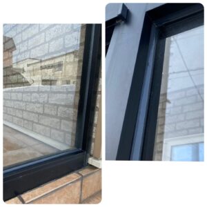 コーキングで美しく仕上がった風除室のアフター写真