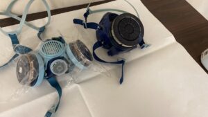 石綿作業用の電動ファン付き呼吸用保護具