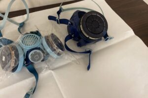 石綿作業用の電動ファン付き呼吸用保護具