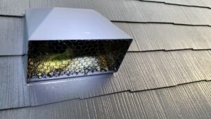 清掃後の網をつけた様子