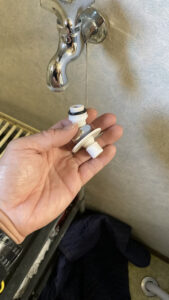 用意していた新しい洗濯機専用ニップル